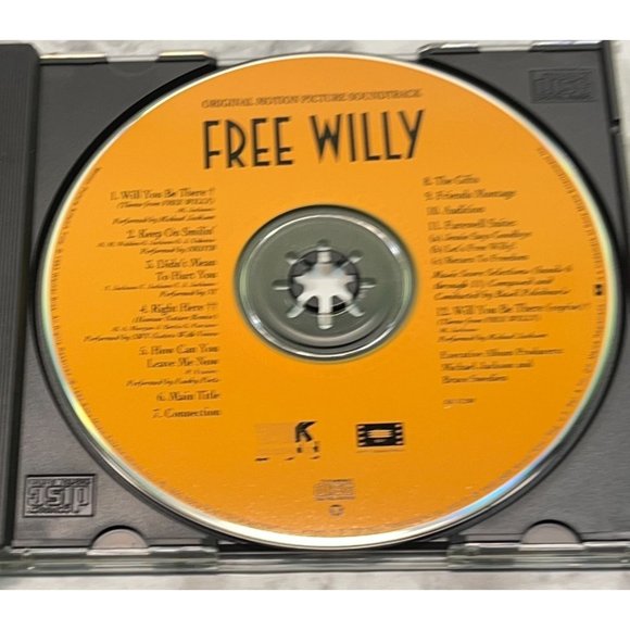 Free Willy CD Original Motion Picture Soundtrack 1993 12 Tracks - Picture 4 of 6